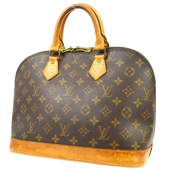 100% authentic  LOUIS VUITTON ALMA HANDBAG PURSE MONOGRAM CANVAS - Picture 3 of 10